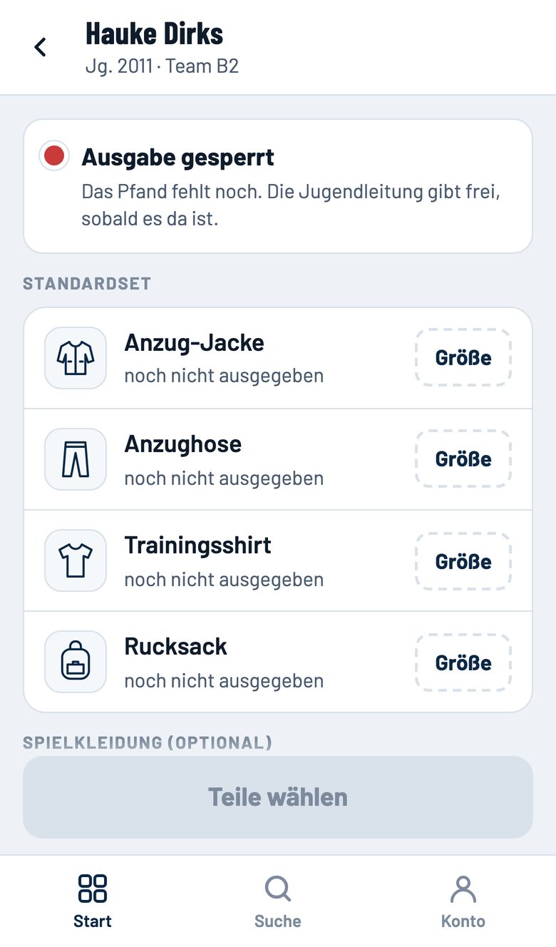Kind mit rotem Punkt: Ausgabe gesperrt